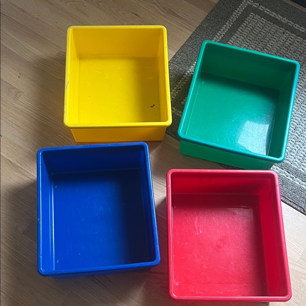 Colorful Stackable Toy Storage Bins